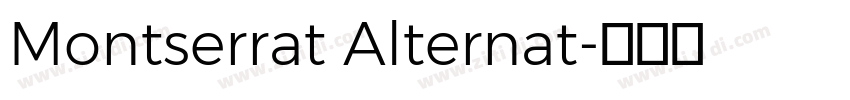 Montserrat Alternat字体转换